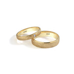 Load image into Gallery viewer, 14ct 3,5mm Yellow Gold Stone Set Wedding Ring