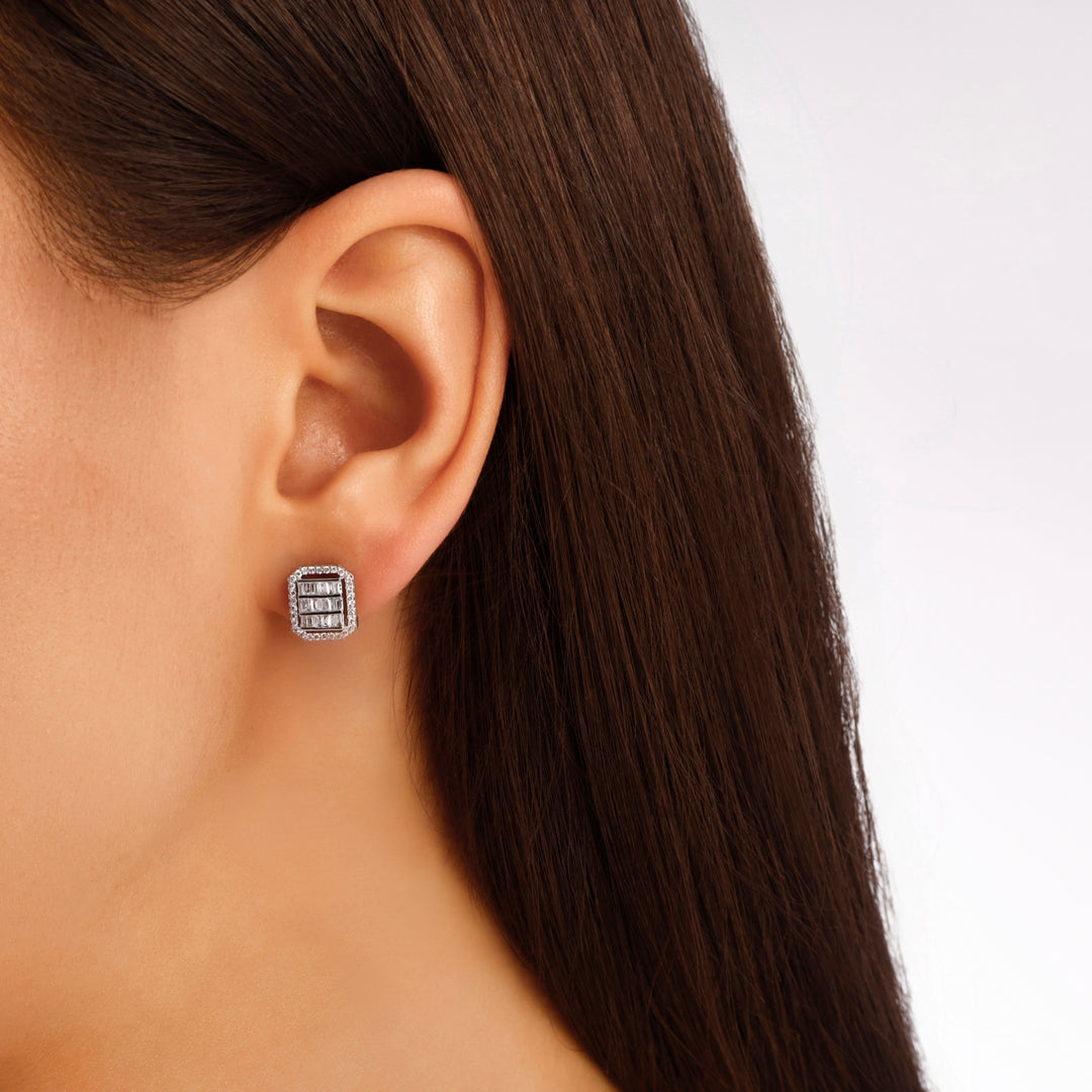0.55 Karat Diamond Earrings