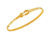 22ct 13 g Engraved Love Knot Bangle