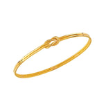 Load image into Gallery viewer, 22ct 13 g Polished Ribbed Patterned Love Knot Bangle