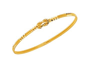 22ct 13 g Double Engraved Patterned Love Knot Bangle