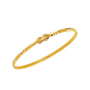 22ct 13 g Double Engraved Patterned Love Knot Bangle