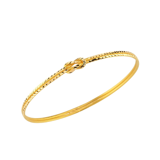 22ct 13 g Crystal Love Knot Bangle
