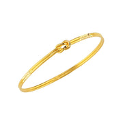 22ct 13 g Diamond Pattern Love Knot Bangle