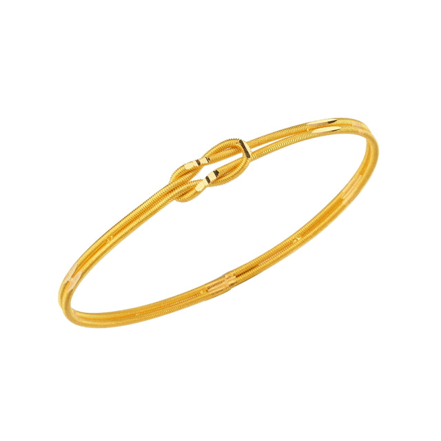 22ct 13 g Engraved Design Love Knot Bangle