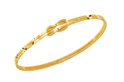 22ct 13 g Polished Patterned Love Knot Bangle