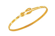 22ct 13 g Polished Patterned Love Knot Bangle