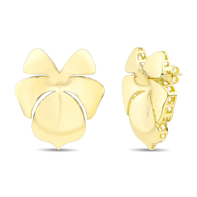14ct Helena Design Gold Earrings