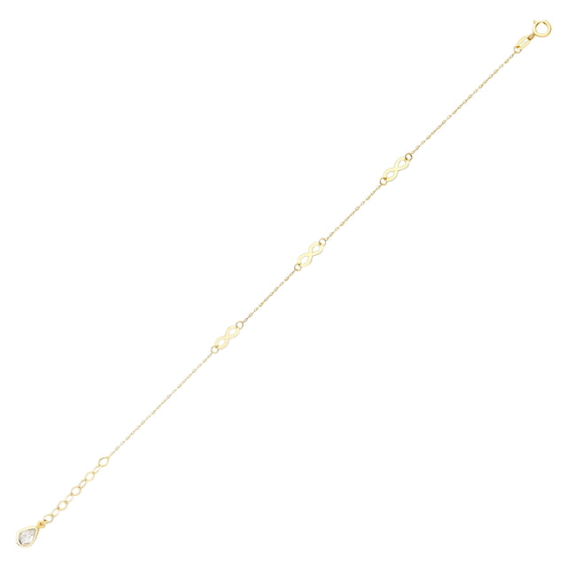 14ct Sonsuzluk Design Gold Bracelet