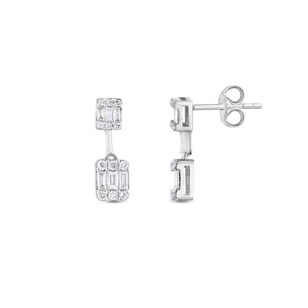 0.39 Karat Diamond Earrings
