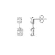 0.39 Karat Diamond Earrings
