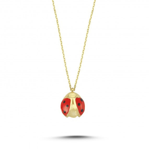 14ct Children's Ladybird Gold Necklace