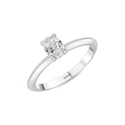 0.50 Karat GH SI Oval Cut Diamond Ring