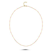 14ct Rose Multicolour Design Gold Necklace
