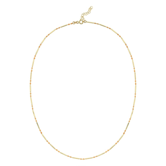 14ct Orange Design Gold Necklace