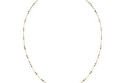 14ct Navy Blue Design Gold Necklace