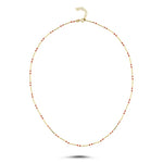 Load image into Gallery viewer, 14ct Kirmizi Colour Design Gold Necklace