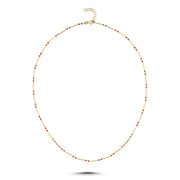 14ct Kirmizi Colour Design Gold Necklace