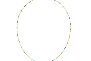 14ct Yesil Colour Design Gold Necklace
