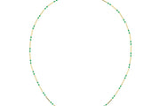14ct Yesil Colour Design Gold Necklace