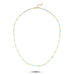 Load image into Gallery viewer, 14ct Turkuaz Colour Design Gold Necklace
