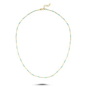 14ct Turkuaz Colour Design Gold Necklace