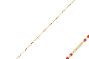 14ct Red Design Gold Bracelet