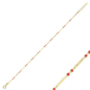 14ct Red Design Gold Bracelet