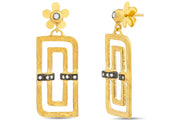 14ct Gold Meander Earrings
