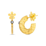 Load image into Gallery viewer, 14ct Gold Circula Hoop Earrings