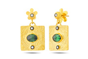 14ct Gold Emeron Earrings