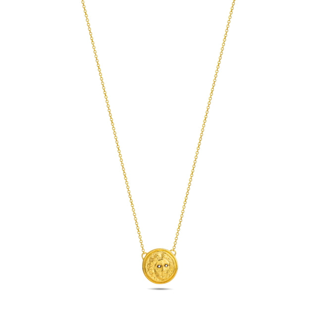 14ct Gold Medusa Necklace