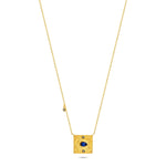 Load image into Gallery viewer, 14ct Gold Emeron Necklace - Natural Sapphire-Coloured Stone