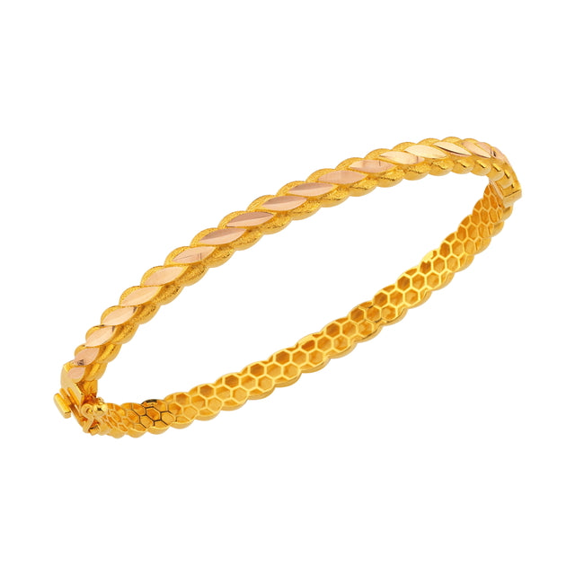 14ct Burma Gold Cuff Bracelet