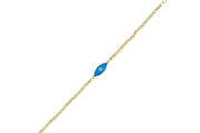 14ct Eye Design Dorika Gold Bracelet