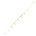 Load image into Gallery viewer, 14ct Textured Gold Bracelet