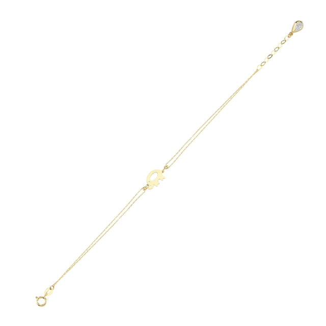 14ct Elephant Gold Bracelet