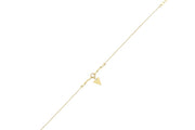 14ct Paperclip Design Gold Bracelet