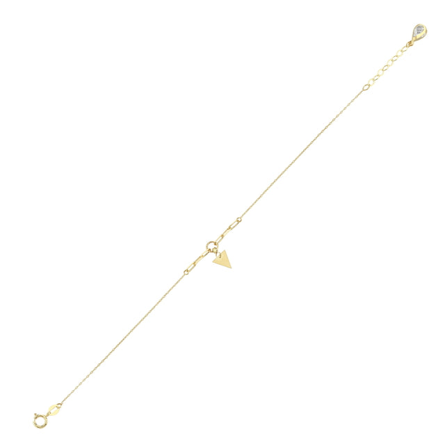 14ct Paperclip Design Gold Bracelet
