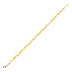 Load image into Gallery viewer, 14ct Wave Design Gold Bracelet