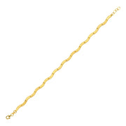 14ct Wave Design Gold Bracelet