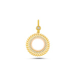 Load image into Gallery viewer, 14ct Textured Design Frame Gold Pendant (Chain Not Included)