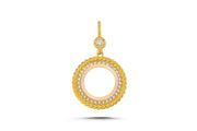 14ct Rope Design Frame Gold Pendant (Chain Not Included)