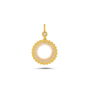 14ct Heart Frame Gold Pendant (Chain Not Included)