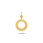 Load image into Gallery viewer, 14ct Stone Set Frame Gold Pendant (Chain Not Included)