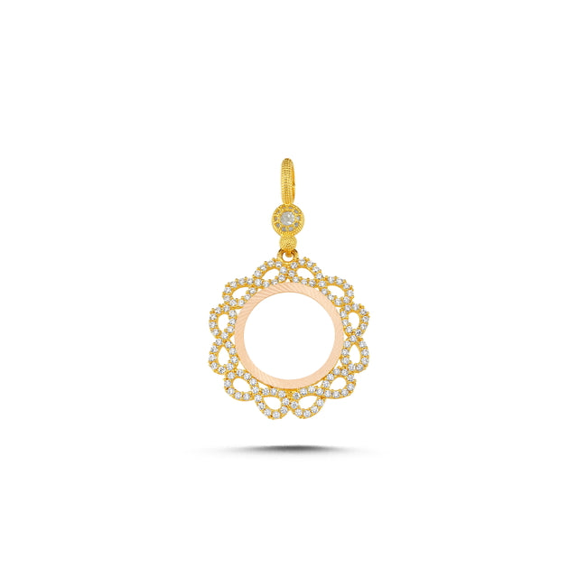 14ct Infinity Frame Gold Pendant (Chain Not Included)