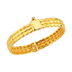 Load image into Gallery viewer, 14ct 3 Row Design Gold Cuff Bracelet