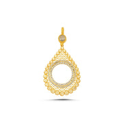 14ct Drop Design Frame Gold Pendant (Chain Not Included)