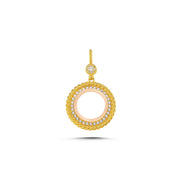 14ct Rope Design Frame Gold Pendant (Chain Not Included)
