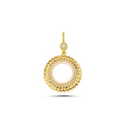 14ct Wheat Design Frame Gold Pendant (Chain Not Included)